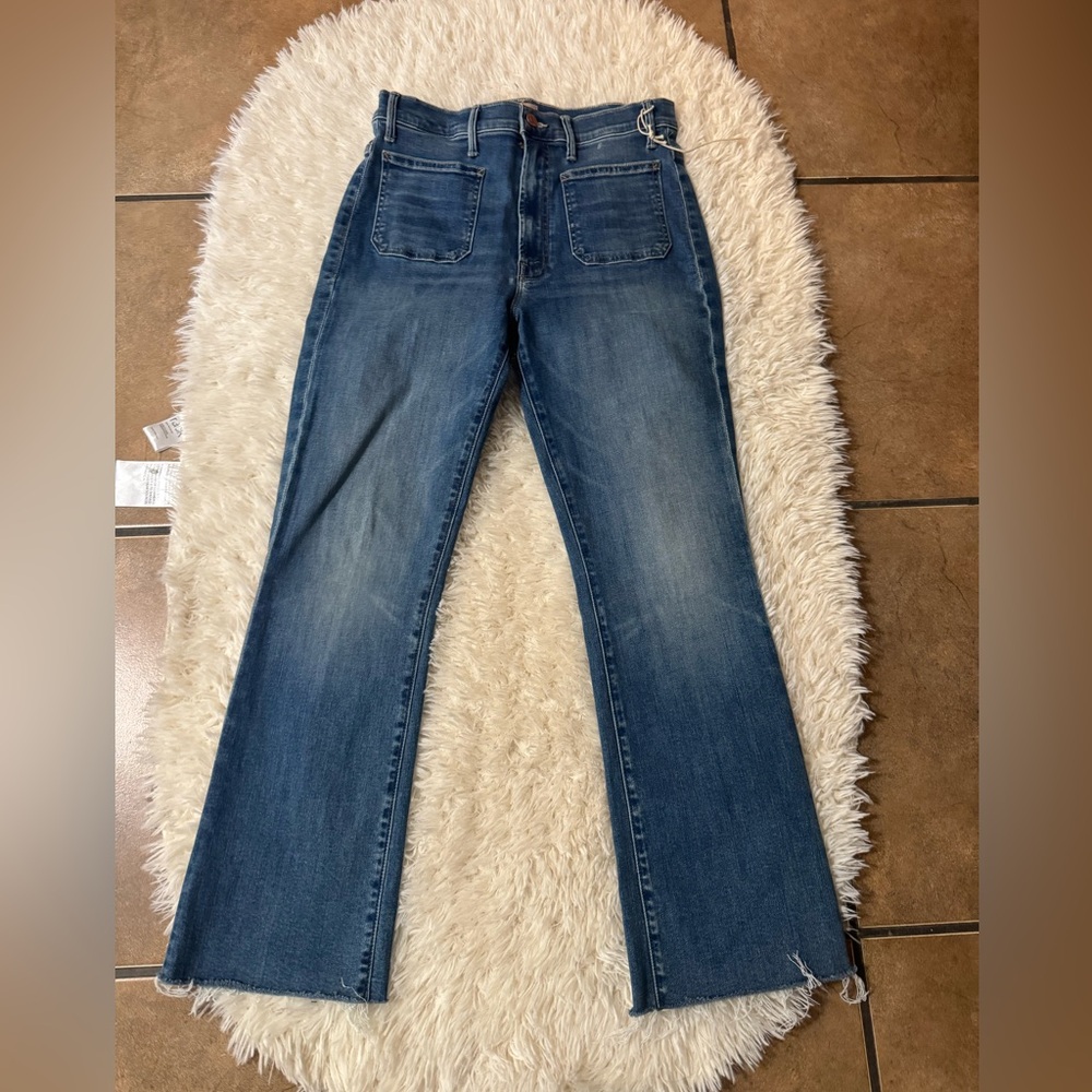 Mother Hustler  Patch Pocket Ankle Fray